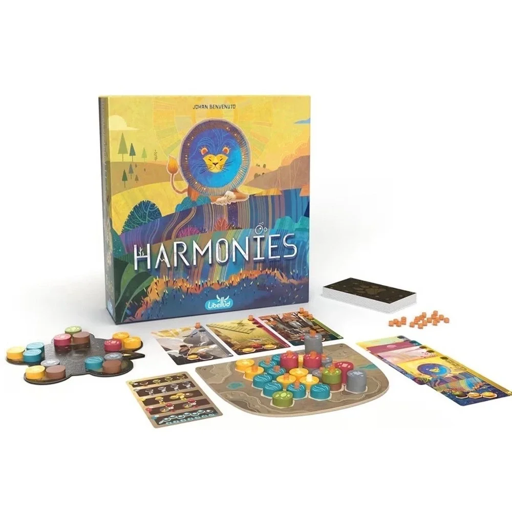 Harmonies Board Game Libellud LIBTL01EN Family Landscape Habitats Animals Solo